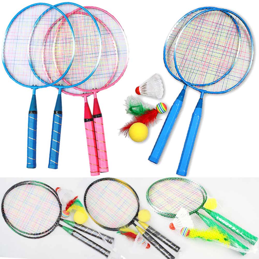 Badminton Racket Carbon - Titan-Metall-Badmintonschläger für Kinder mit Nylonnetzkabel, leicht