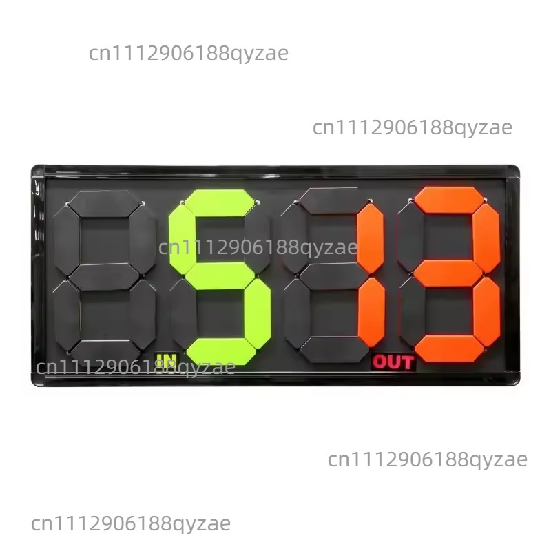 Scoreboard Digital - Fußball-Auswechseltafel Doppelseitige Anzeige Manuelle Fußball-Spielerwechseltafel 4-stellige