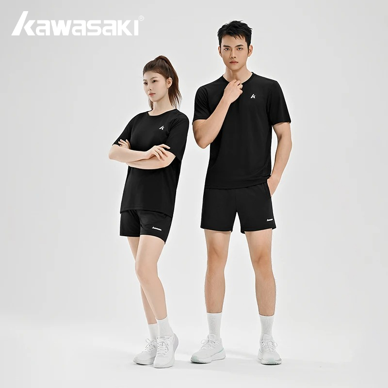 Badminton Jersey - Kawasaki Herren-Paar-Badminton-Sets, kurzärmelige Shorts, Anzug für