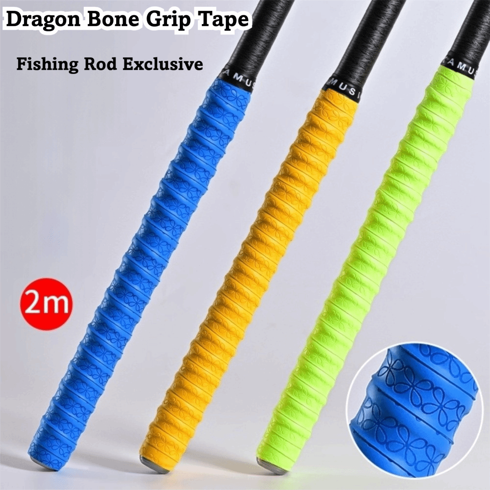 Badminton Grip - 2M Rutschfestes Schweißband für Angelruten, elastisch,