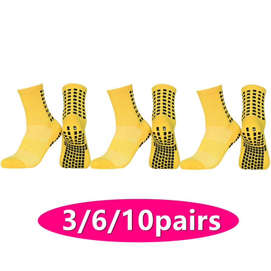 Sports Grip - 3/6/10 Paar Unisex-Socken mit rutschfestem Griff,