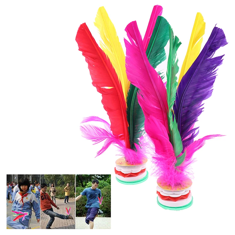 Feather Shuttlecock - 2PC Jianzi Shuttlecock Fitness-Übung China Fancy